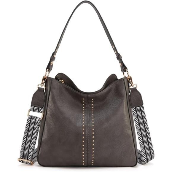 Medium Hobo Bags for Women Guitar Strap-grey - Picture 1 of 7